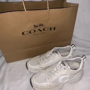 コーチ C275 SIG TECH RUNNER US 7 スニーカー白黒 COACH® | C275 Tech Runner In Signature Canvas